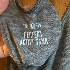 Grey tank with tie razor back design